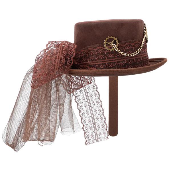 Hårbøyle med Minihatt Steamlady Deluxe