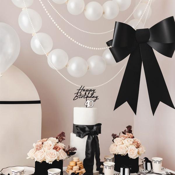 Lenkende Ballonger Metallic Hvit 20-pakning
