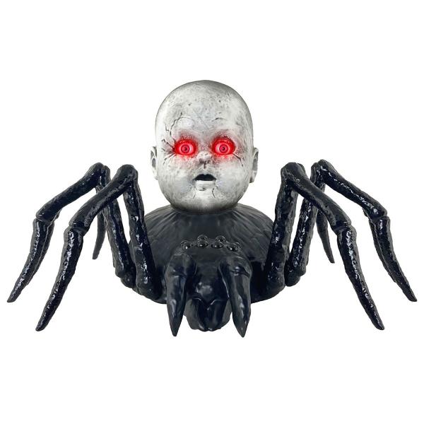 Krypende Edderkopp med Dukkehode Animert Rekvisitt