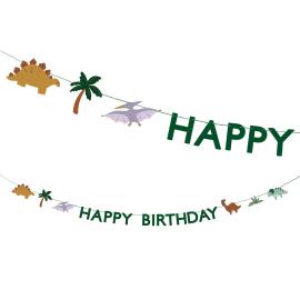 Happy Birthday Girlander Dinosaur
