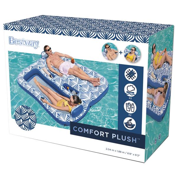 Oppblåsbar Bademadrass Dobbel Comfort Plush