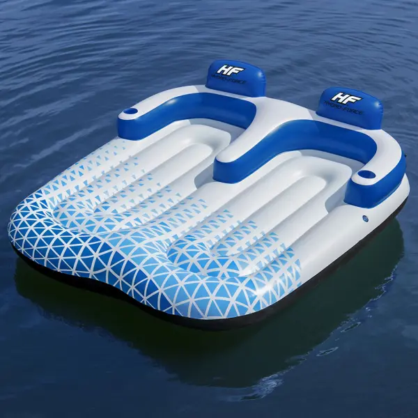 Oppblåsbar Bademadrass Dobbel Indigo Wave