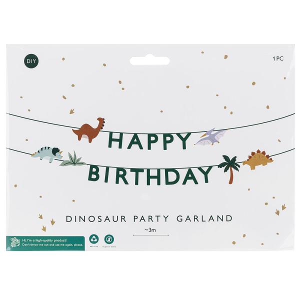Happy Birthday Girlander Dinosaur