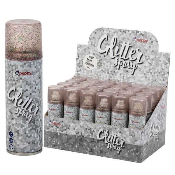 Flerfarget Glitter Hårspray