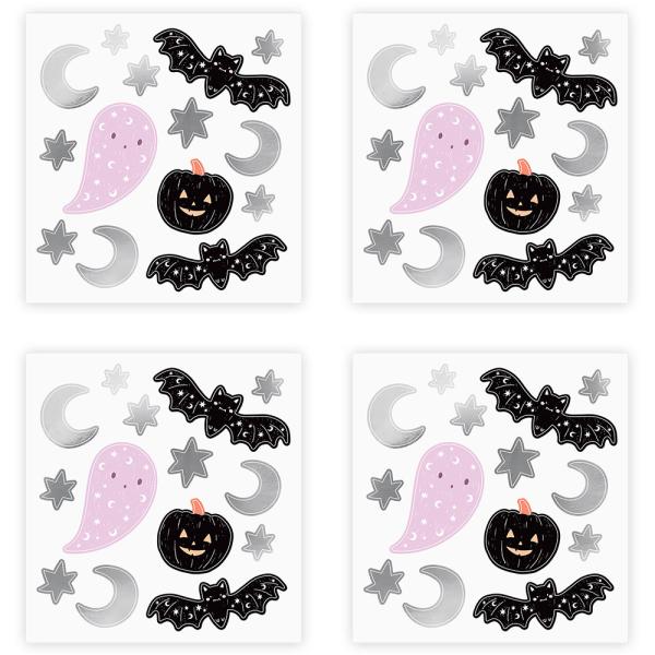 Halloween Veggklistremerker 4-pakning