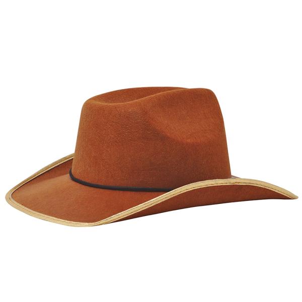 Brun Western Hatt