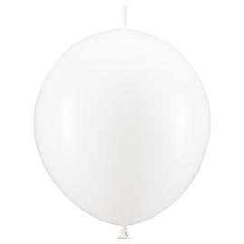 Lenkende Ballonger Hvit Pastell 20-pakning