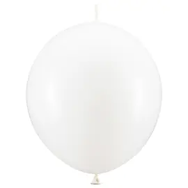 Lenkende Ballonger Hvit Pastell 20-pakning