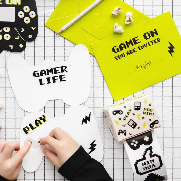 Klistremerker på Rulle Gamer 2,7 m