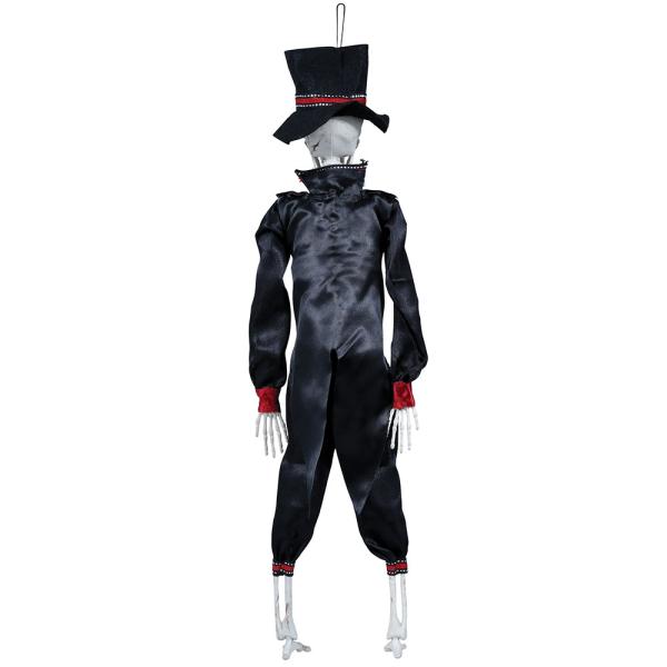 Hengende Skjelett med Drakt & Hatt