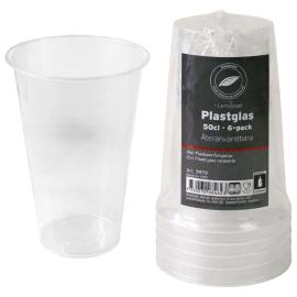 &Oslash;lglass Plast 50 cl 6-pakning