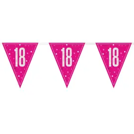 Flaggirlander 18 år Rosa & Sølv