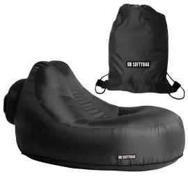 Softybag Lenestol Midnattssvart 135 x 88 x 70 cm