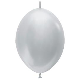 Lenkende Latexballonger Sølv