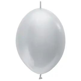 Lenkende Latexballonger Sølv