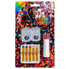 Sminkesett med Svarte Kontaktlinser