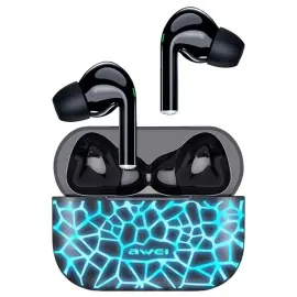 Headset med Ladeetui T29 Pro Svart & Bl&aring;tt