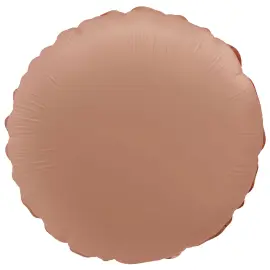Rund Folieballong Gammelrosa Matt