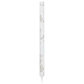 Isfakkel Blomster Hvit/Gull 25 cm
