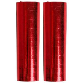 Serpentiner Metallic R&oslash;d 2-pakning