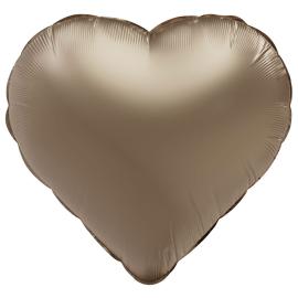 Folieballong Hjerte Satin Starlight Gold