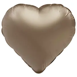 Folieballong Hjerte Satin Starlight Gold