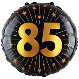 Folieballong med Stjerner og Tallet 85