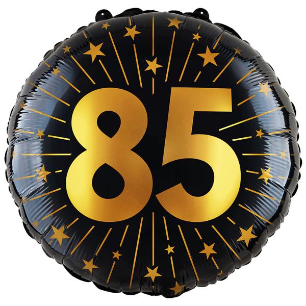 Folieballong med Stjerner og Tallet 85