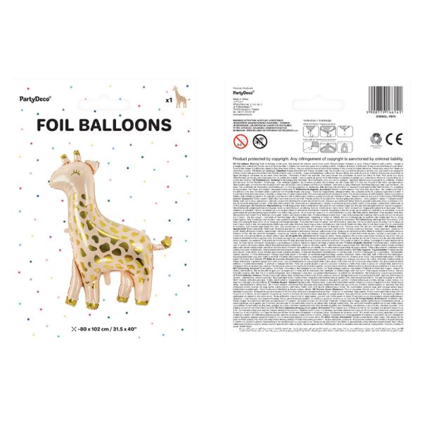 Folieballong Sjiraff