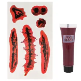 Falskt Blod & Sårtatoveringer Sett