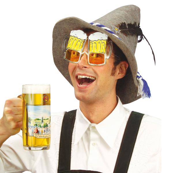 Oktoberfest Spiss Hatt med Fjær