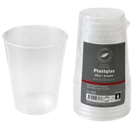 Plastglass 25 cl 6-pakning