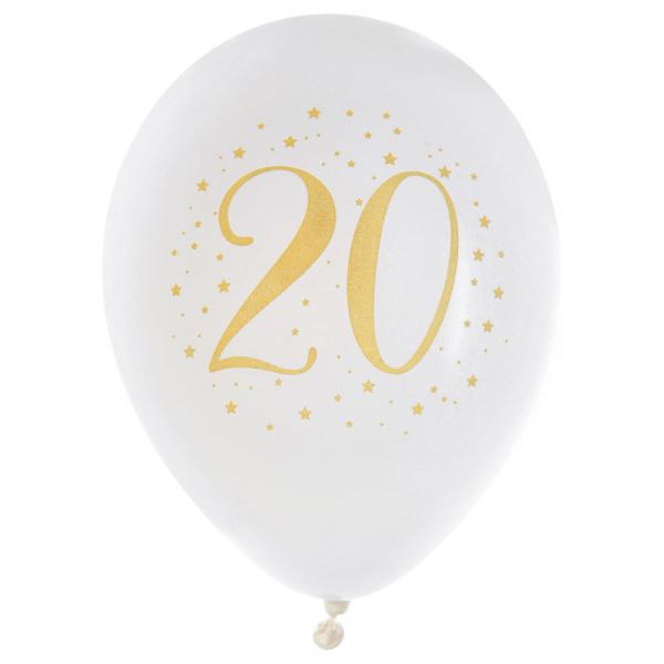 20 Års Ballonger Stjerner