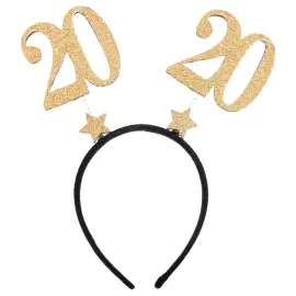 20 Års Hårbøyle Glitter Gull