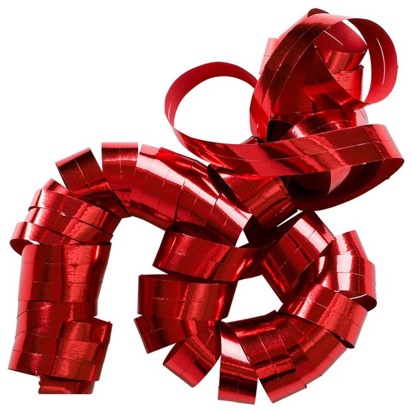 Serpentiner Metallic Rød 2-pakning