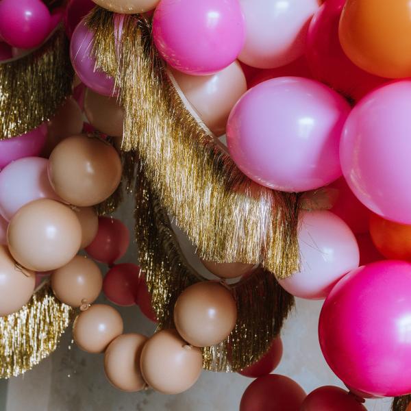 Lenkende Latexballonger Lysrosa 20-pakning