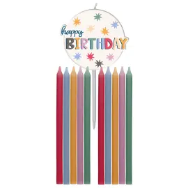 Happy Birthday Kakelys Stjerner 11-pakning