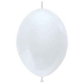 Lenkende Latexballonger Perlehvit