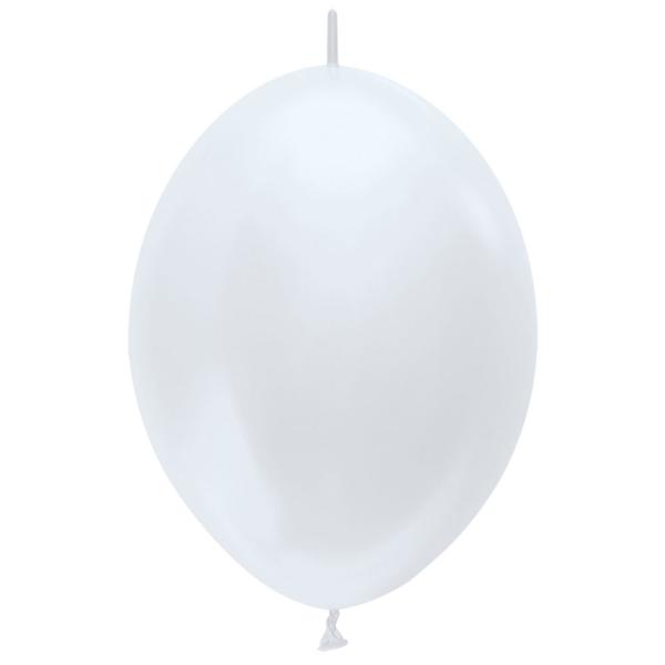 Lenkende Latexballonger Perlehvit
