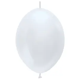 Lenkende Latexballonger Perlehvit