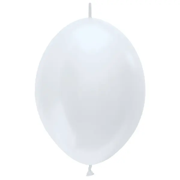 Lenkende Latexballonger Perlehvit