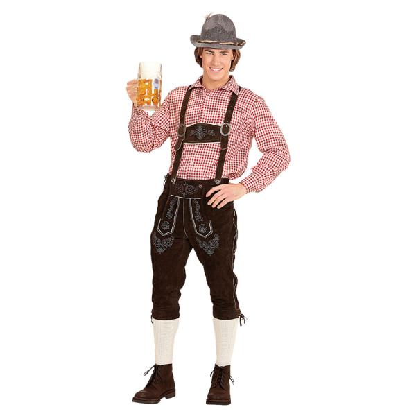 Oktoberfest Skjorte Rød og Hvit