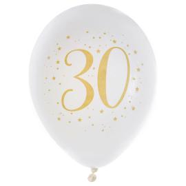 30 Års Ballonger Stjerner