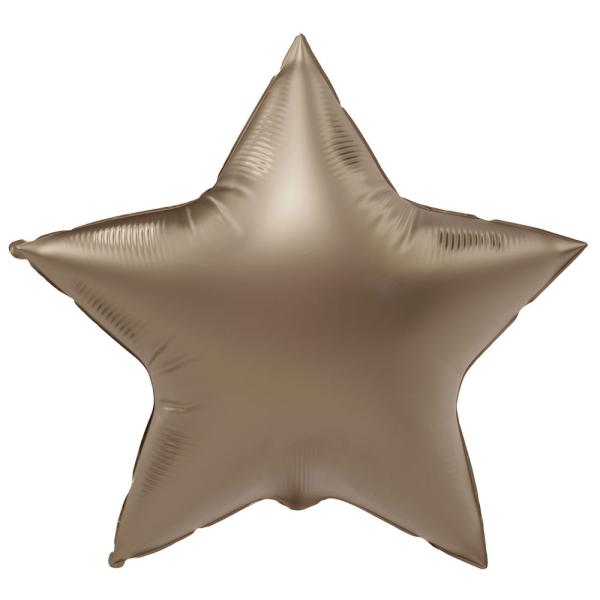 Folieballong Stjerne Satin Starlight Gold