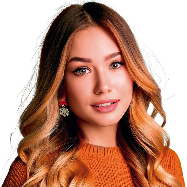 Øredobber Snøfnugg