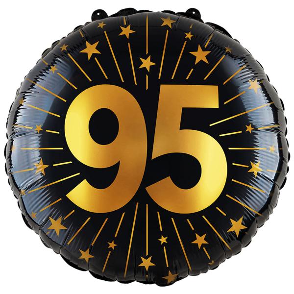 Folieballong med Stjerner og Tallet 95