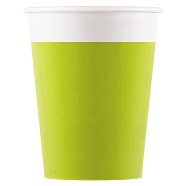 Lysegrønne Pappkopper Solid Color