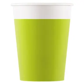 Lysegrønne Pappkopper Solid Color