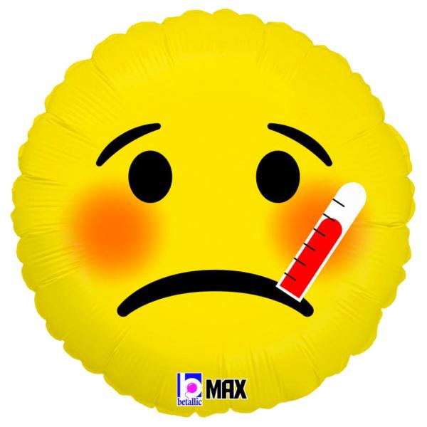 Folieballong Syk Emoji