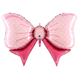 Folieballong Rosa Sløyfe
